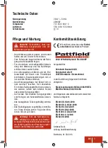 Preview for 7 page of Pattfield Ergo Tools 2007004539367 Original Instructions Manual