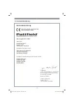 Preview for 16 page of Pattfield Ergo Tools 3408224 Translation Of The Original Instructions