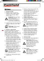 Preview for 164 page of Pattfield Ergo Tools 8783656 Original Instructions Manual