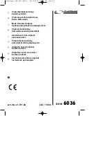 Pattfield Ergo Tools E-HW 6036 Operating Instructions Manual предпросмотр