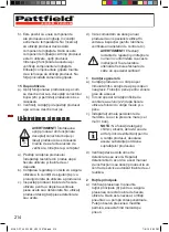 Preview for 214 page of Pattfield Ergo Tools k600-1 BS Original Instructions Manual