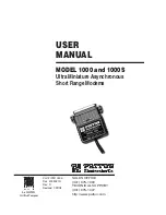 Preview for 1 page of Patton electronics 1000 User Manual
