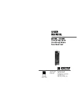 Preview for 1 page of Patton electronics 1018RC User Manual