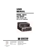 Предварительный просмотр 1 страницы Patton electronics 1088/C User Manual
