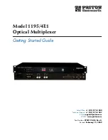 Preview for 1 page of Patton electronics 1195/4E1 Getting Started Manual