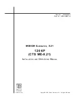 Preview for 1 page of Patton electronics 1206P Installation And Operation Manual