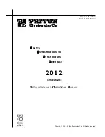 Preview for 3 page of Patton electronics 2012 Installation And Operation Manual