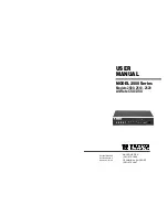 Patton electronics 2500 Series User Manual preview