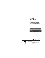 Preview for 1 page of Patton electronics 2703-X21 User Manual