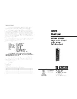 Preview for 1 page of Patton electronics 2703RC User Manual