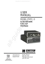 Preview for 1 page of Patton electronics 2707 Series User Manual