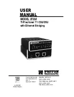 Patton electronics 2720/I Series User Manual предпросмотр