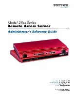 Предварительный просмотр 1 страницы Patton electronics 29XX Series Administrator'S Reference Manual