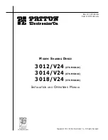 Предварительный просмотр 2 страницы Patton electronics 3012/V24, 3014/V24, 3018/V24 Installation And Operation Manual