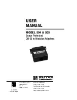 Patton electronics 504 User Manual preview