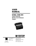 Preview for 1 page of Patton electronics 505M-CHC User Manual