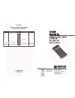 Предварительный просмотр 1 страницы Patton electronics 593/25, 593/45, 593/TB, RS-422, RS-485 User Manual