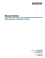 Предварительный просмотр 1 страницы Patton electronics Access Server Administrator'S Reference Manual