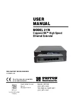 Preview for 1 page of Patton electronics COPPER LINK 2174 User Manual