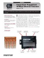 Preview for 1 page of Patton electronics CopperLink 2172R Specifications