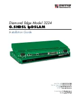 Preview for 1 page of Patton electronics Diamond Edge 3224 Installation Manual