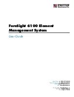 Patton electronics ForeSight 6100 Element Management System User Manual preview