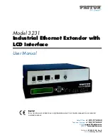 Patton electronics Industrial Ethernet Extender with LCD Interface... User Manual предпросмотр