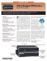 Preview for 1 page of Patton electronics IPLink 2802 Specifications