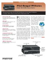 Предварительный просмотр 1 страницы Patton electronics IPLink 2823 Specification Sheet