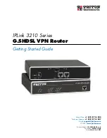 Preview for 1 page of Patton electronics IPLink 3210 Series Getting Started Manual