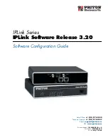 Предварительный просмотр 1 страницы Patton electronics IPLink Series Software Configuration Manual