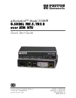 Preview for 1 page of Patton electronics ipRocketLink 3088FR Quick Start Manual