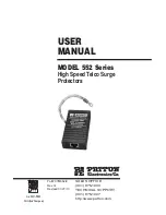 Предварительный просмотр 1 страницы Patton electronics MODEL 552 User Manual