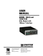 Preview for 1 page of Patton electronics NetLink 1082 User Manual