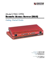 Preview for 1 page of Patton electronics NetLink 2960 RAS Getting Started Manual