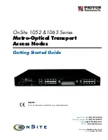 Patton electronics OnSite 07MOS10xx-GS Getting Started Manual предпросмотр