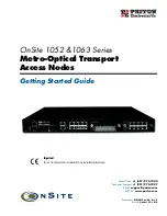 Patton electronics OnSite 07MOS10xx-GS Getting Started Manual preview