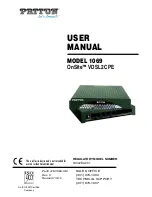 Предварительный просмотр 1 страницы Patton electronics OnSite 1069 User Manual