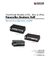 Patton electronics PASSERELLES ROUTEURS VOIP 455X Manuel De Configuration Simplifié предпросмотр