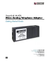Preview for 1 page of Patton electronics Patton SmartLink M-ATA Getting Started Manual