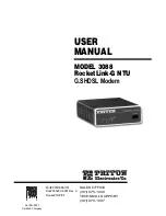 Patton electronics RocketLink-G 3088 Series User Manual предпросмотр