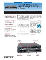 Preview for 1 page of Patton electronics S-DTA Datasheet