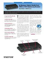 Предварительный просмотр 1 страницы Patton electronics SmartNode 4900 Series Specifications