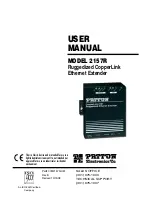 Preview for 1 page of Patton 2157R User Manual