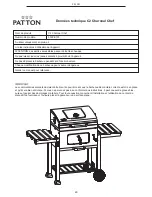 Preview for 29 page of Patton C2 Charcoal Chef Operating And Assembly Instructions Manual