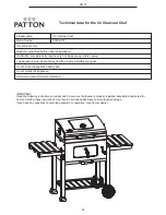 Preview for 55 page of Patton C2 Charcoal Chef Operating And Assembly Instructions Manual