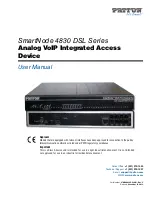 Patton SmartNode 4830 DSL Series User Manual preview