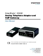 Patton SmartNode SN200 User Manual preview