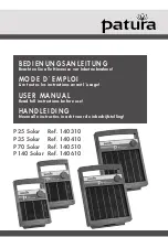 Preview for 1 page of patura P25 Solar User Manual