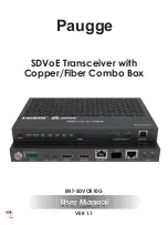 Paugge ENT-SDVOE10G User Manual предпросмотр